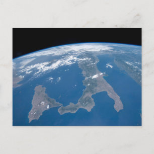 Italië en het eiland Sicilië. Briefkaart