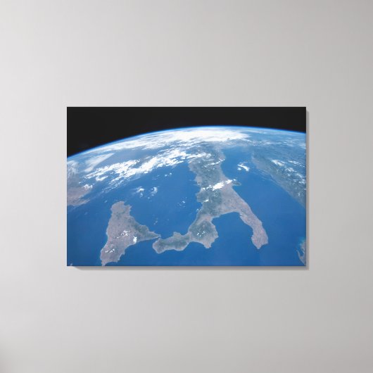 Italië en het eiland Sicilië. Canvas Afdruk (Voorkant)