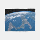 Italië en het eiland Sicilië. Fleece Deken (Voorkant (Horizontaal))