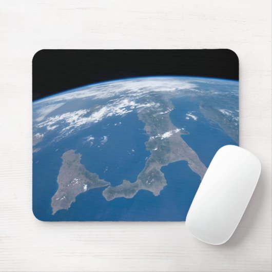 Italië en het eiland Sicilië. Muismat (Met muis)