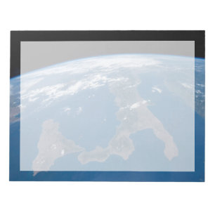 Italië en het eiland Sicilië. Notitieblok