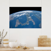 Italië en het eiland Sicilië. Poster (Keuken)