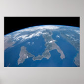 Italië en het eiland Sicilië. Poster (Voorkant)