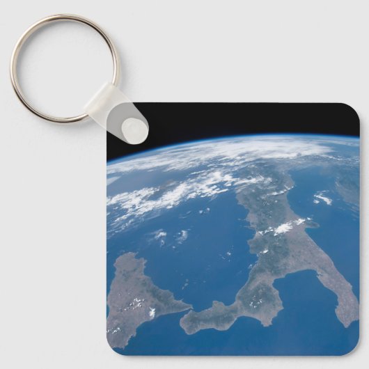 Italië en het eiland Sicilië. Sleutelhanger (Voorkant)