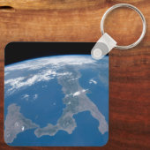 Italië en het eiland Sicilië. Sleutelhanger (Achterkant)