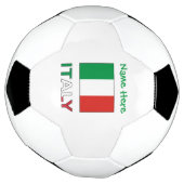 Italië en Italiaanse vlag Groene Personalisatie Voetbal (Gedraaid)