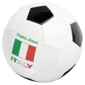Italië en Italiaanse vlag Groene Personalisatie Voetbal (Drie kwart)