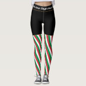 Italië en Italiaanse vlag, mode van reizen/sportfa Leggings (Voorkant)