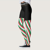 Italië en Italiaanse vlag, mode van reizen/sportfa Leggings (Links)