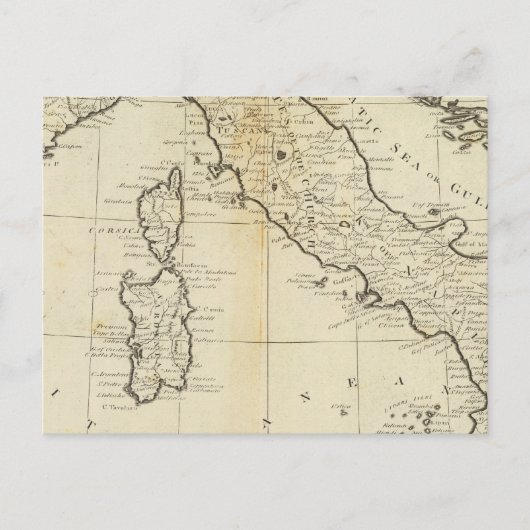 Italië en Sardinië Briefkaart (Voorkant)