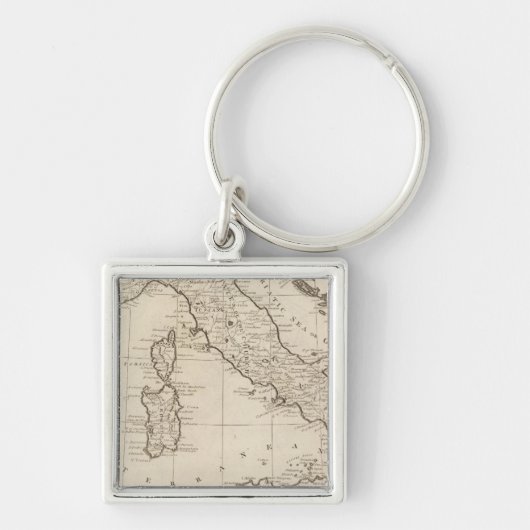 Italië en Sardinië Sleutelhanger (Voorkant)
