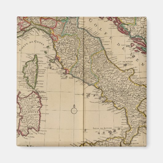 Italië en Slovenië Magneet (Voorkant)