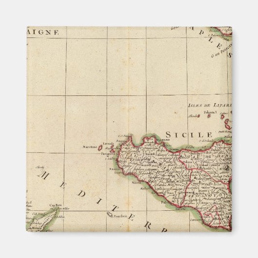 Italië en Slovenië Magneet (Voorkant)