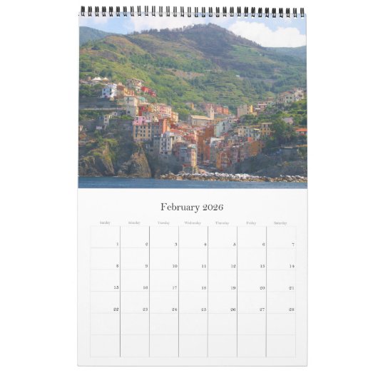 italië en vaticaanstad kalender (Feb 2026)
