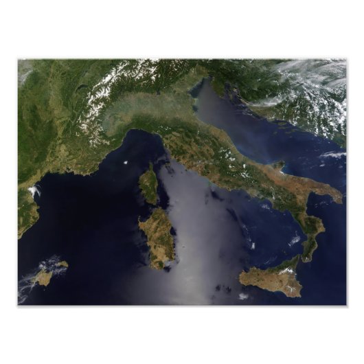 Italië en Zuidoost-Frankrijk Foto Afdruk (Voorkant)