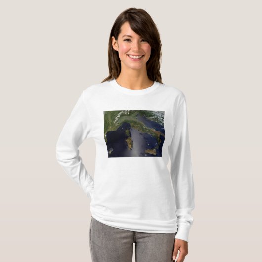 Italië en Zuidoost-Frankrijk T-shirt (Voorkant volledig)