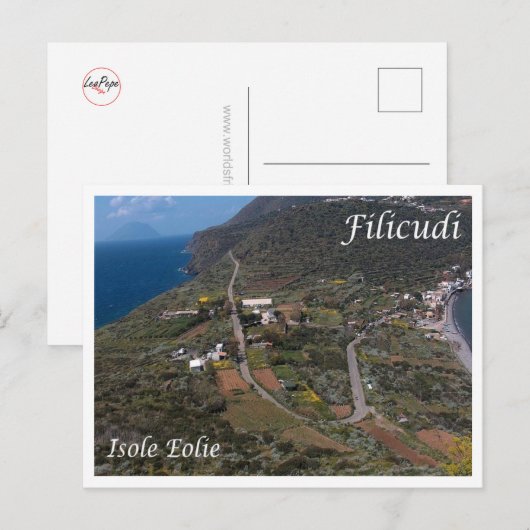 Italië - Eolische eilanden - Filicudi - Briefkaart (Voorkant / Achterkant)