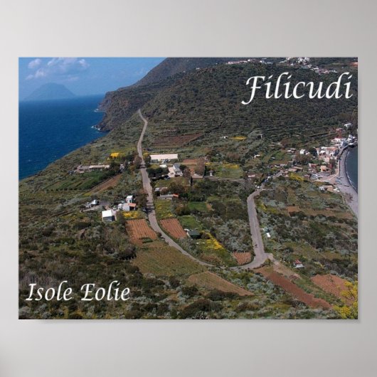 Italië - Eolische eilanden - Filicudi - Poster (Voorkant)