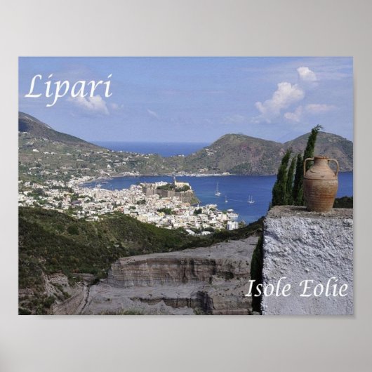 Italië - Eolische eilanden - Lipari - Poster (Voorkant)