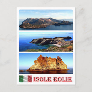 Italië - Eolische eilanden - Mozaïek - Briefkaart