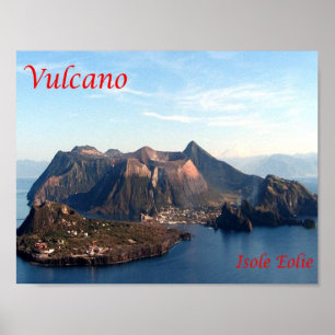 Italië - Eolische eilanden - Stromboli Volcano - Poster