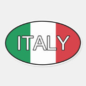 Italië Euro Sticker (Voorkant)