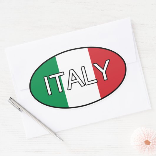 Italië Euro Sticker (Envelop)