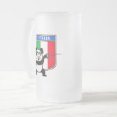 Italië Fencing Panda Matglas Bierpul (Voorkant links)