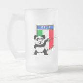 Italië Fencing Panda Matglas Bierpul (Links)