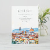  Italië Firenze landschapsbruiloft Kaart (Staand voorkant)