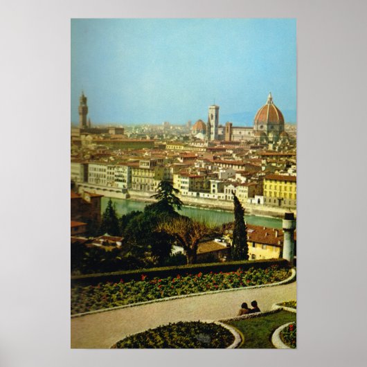 Italië, Firenze, Panorama van de stad Poster (Voorkant)