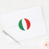 Italië Fisheye Vlag Sticker (Envelop)