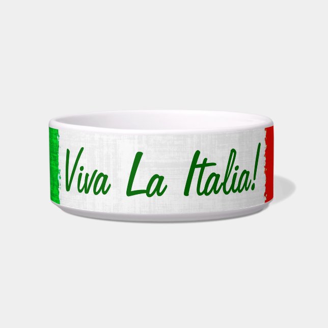 ITALIË FLAG Bowl Voerbakje (Voorkant)