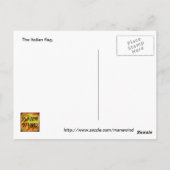 ITALIË FLAG BRIEFKAART (Achterkant)