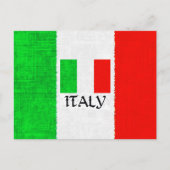 ITALIË FLAG BRIEFKAART (Voorkant)