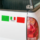 ITALIË FLAG BUMPERSTICKER (Op Truck)