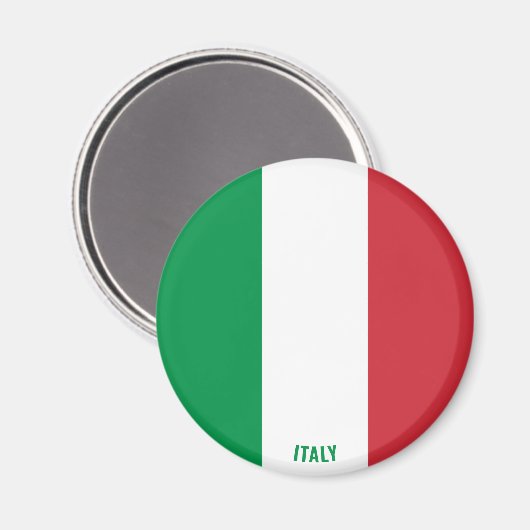 Italië Flag Charming Patriotic Magnet (Voorkant / Achterkant)