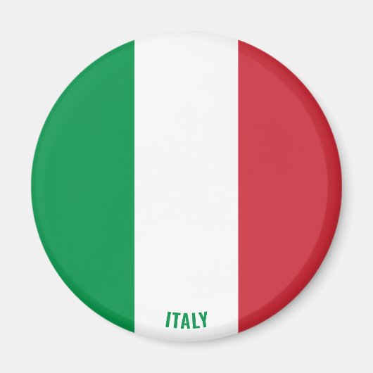 Italië Flag Charming Patriotic Magnet (Voorkant)