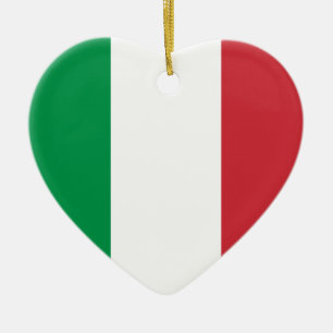 Italië Flag Heart Ornament