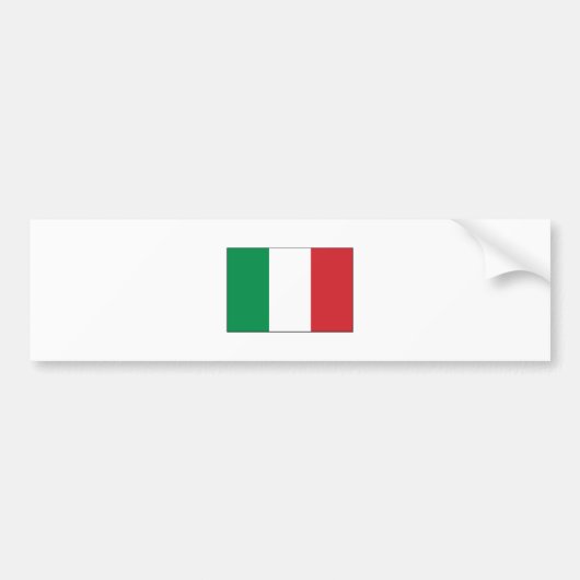 Italië FLAG International Bumpersticker (Voorkant)
