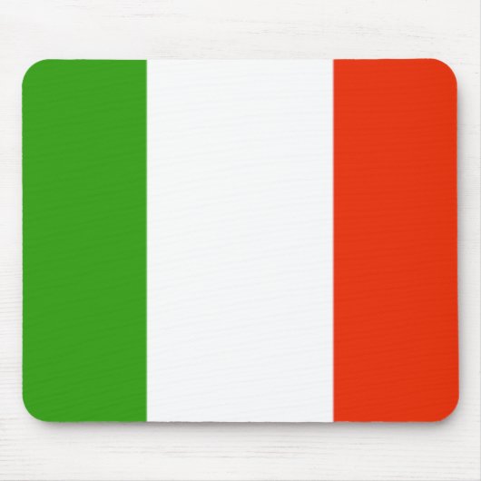 Italië Flag Mousepad Muismat (Voorkant)