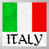 ITALIË FLAG Poster (Voorkant)