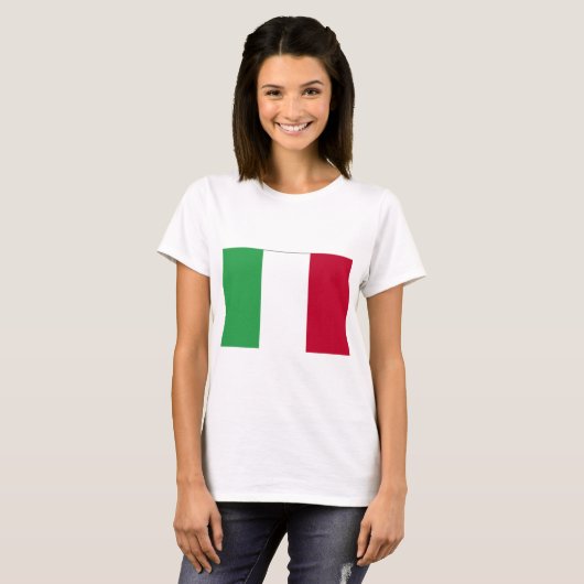 ITALIË FLAG T-SHIRT (Voorkant volledig)