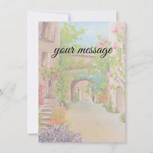 Italië Flat Card (Achterkant)