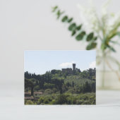 Italië, Florence, Castle op de heuvel Briefkaart (Staand voorkant)