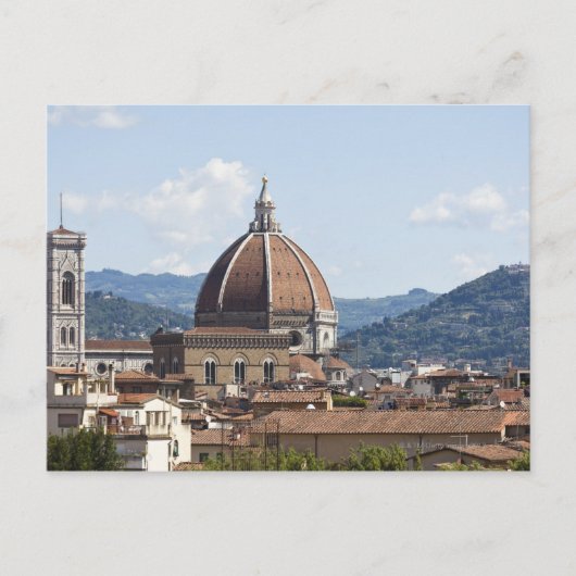 Italië, Florence, Cityscape met Duomo Briefkaart (Voorkant)