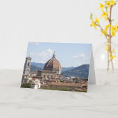 Italië, Florence, Cityscape met Duomo Kaart (Gele Bloem)