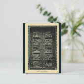 Italië, Florence, Firenze, 1908, bankdeuren Briefkaart (Staand voorkant)