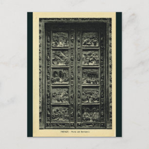 Italië, Florence, Firenze, 1908, bankdeuren Briefkaart