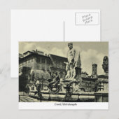 Italië, Florence, Firenze, 1908, David, Michelange Briefkaart (Voorkant / Achterkant)